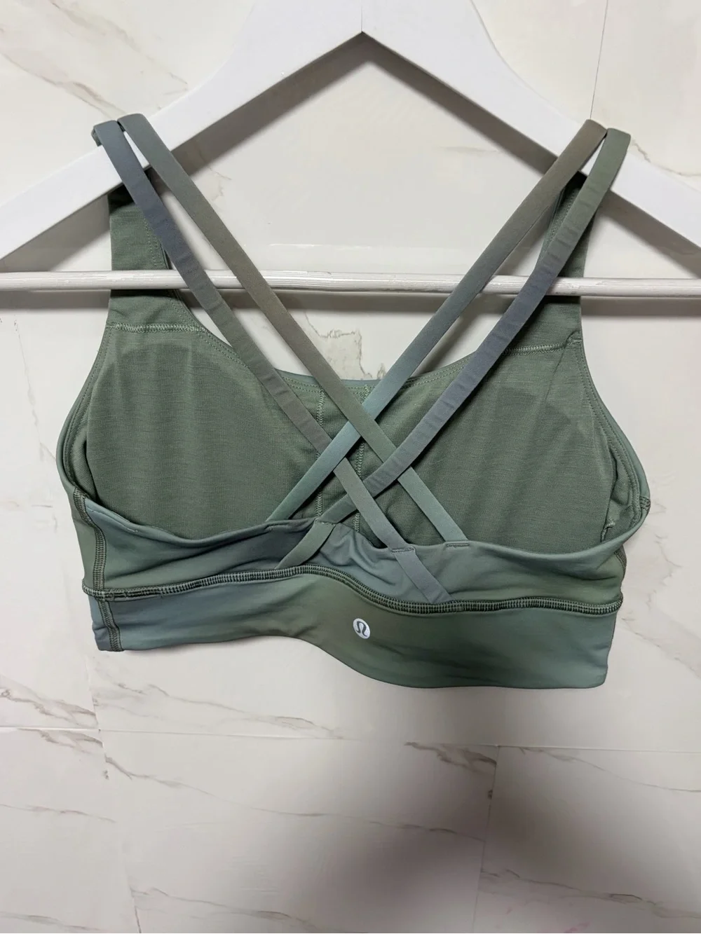 NWT Size 10 Lululemon Energy Longline Bra B–D Cups CDGM Chroma Drift Green Multi